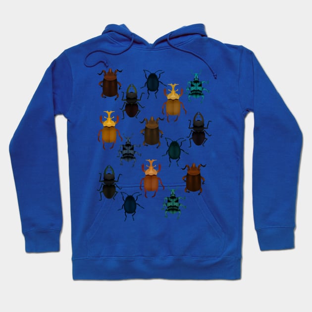 Bugs and beetles Hoodie by Aline Eg